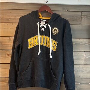 Black Bruins Hoodie with Yellow Accents